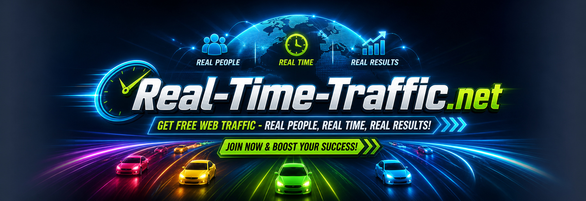 Real-Time-Traffic.net — Boost Your Reach with our Traffic Marketing System
